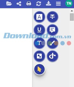 Các công cụ trong Kami