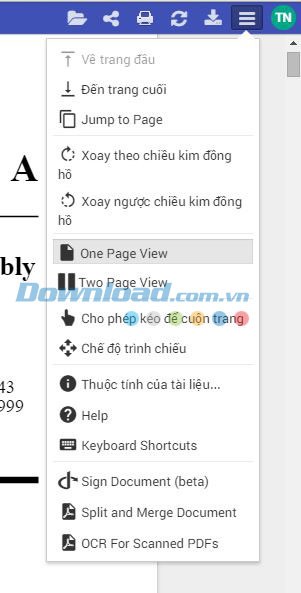 Một số tùy chọn xem file PDF