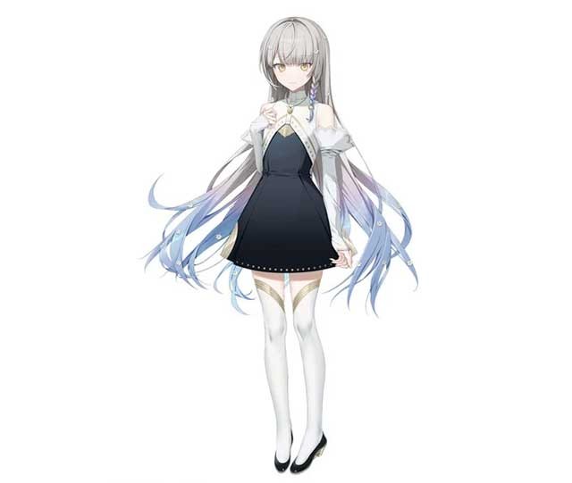 Tạo hình nhân vật chính Kanade trong game visual novel cùng tên