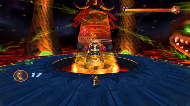 Đối đầu với boss khủng ở cuối mỗi level