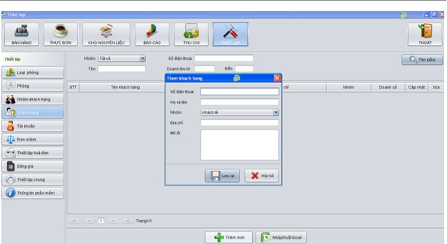Chức năng thêm khách hàng trên Kara ONE