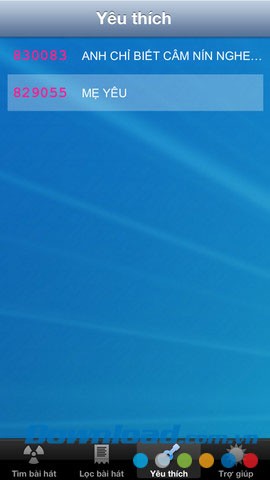 Karaoke List California 6 số for iOS