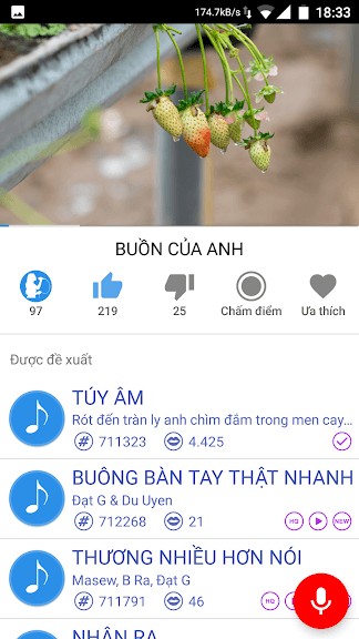 Tìm kiếm trong Karaoke Online cho Android