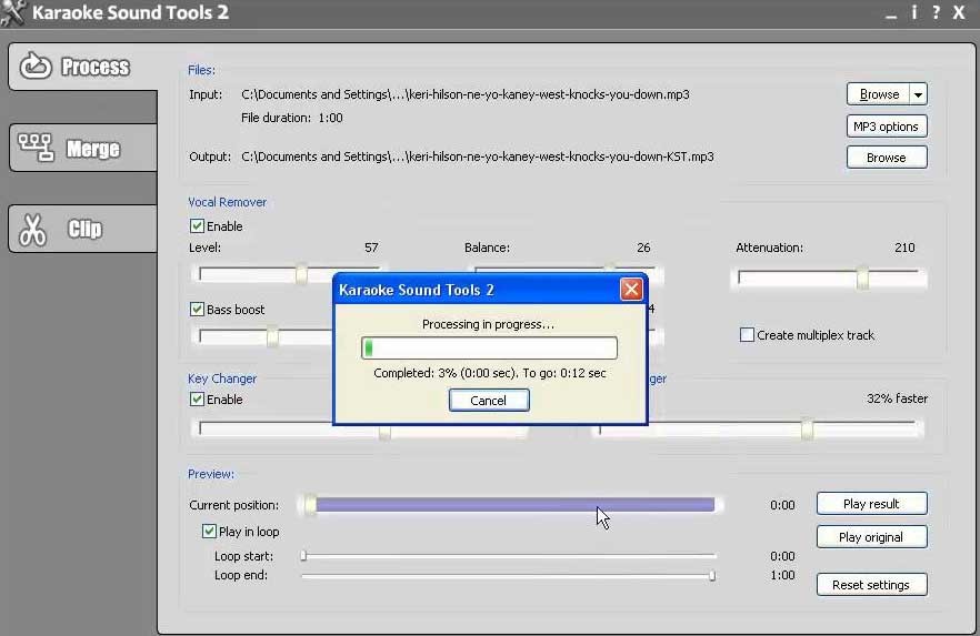 Karaoke Sound Tools xử lý file nhanh chóng