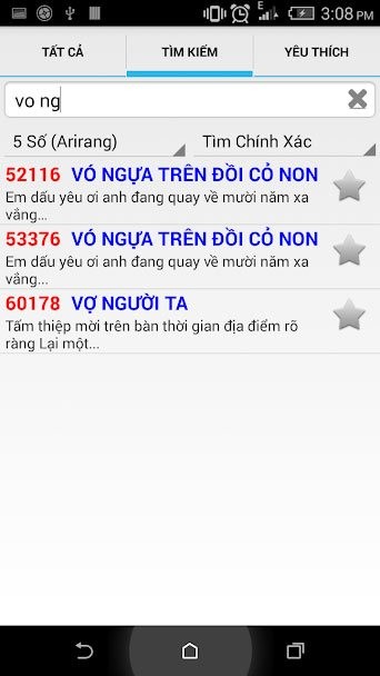 Tìm kiếm bài hát Karaoke 5 & 6 số