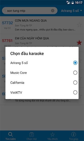 Chọn đầu Karaoke