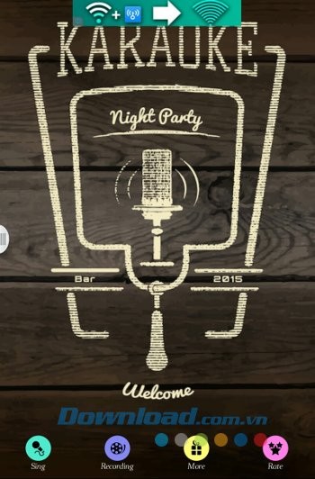 Giao diện ứng dụng Karaoke Voice