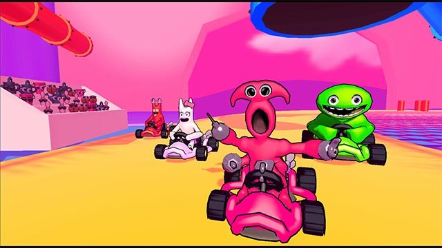 Sử dụng bổ trợ và kỹ năng để tăng tốc và về đích đầu tiên