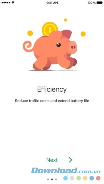 Giảm lưu lượng mạng và tiết kiệm pin