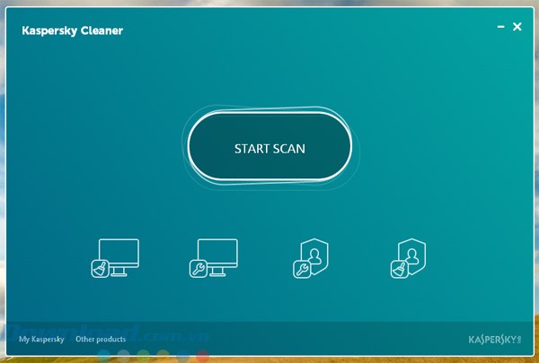 Giao diện của Kaspersky Cleaner