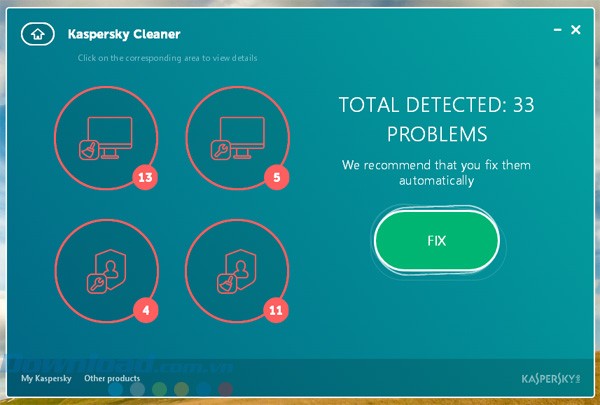 Xem kết quả sau khi quét