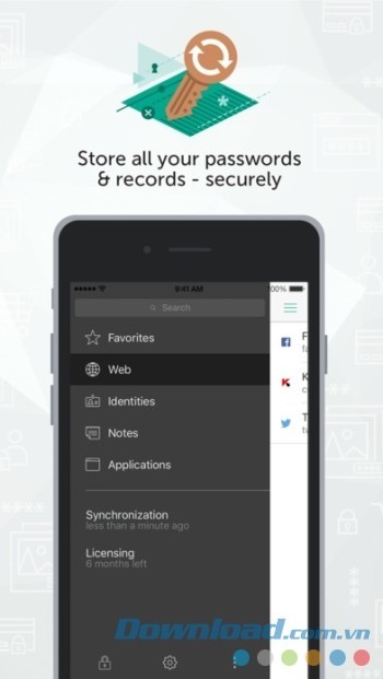 Lưu trữ thông tin, mật khẩu, các loại thẻ... trên Kaspersky Password Manager