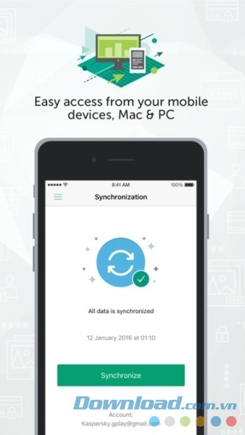 Đồng bộ dữ liệu trên nhiều thiết bị và nền tảng