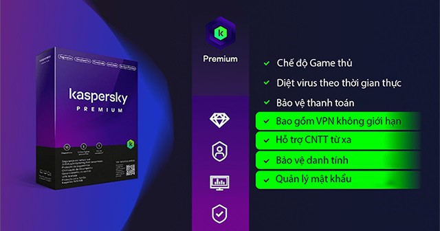 Kaspersky Premium là phiên bản cao cấp nhất của Kaspersky 2023