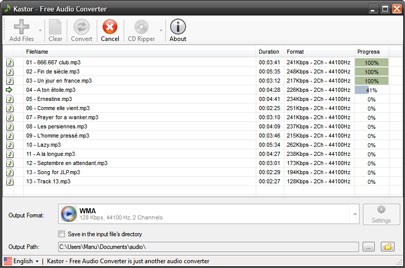 Kastor - Free Audio Converter