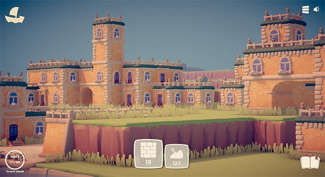 Nhấp chuột và các công trình sẽ tự động được xây dựng từng khối một