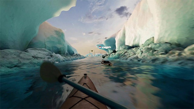 Đua thuyền cùng bạn bè hoặc game thủ online trên bảng xếp hàng toàn cầu