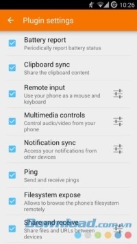KDE Connect cho Android hỗ trợ nhiều tính năng hữu ích