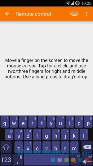 KDE Connect cho Android hoạt động như bàn phím máy tính ảo