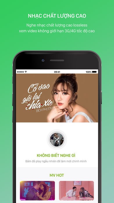 Nghe nhạc chất lượng cao trên Keeng cho iOS