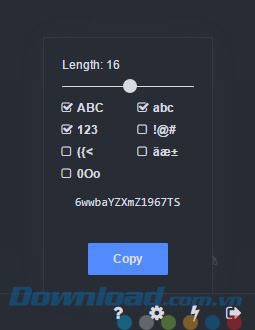Tính năng tạo mật khẩu của ứng dụng