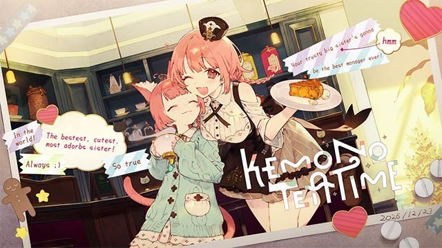 Quản lý tiệm trà bánh cảm xúc và tiếp đón những vị khách đáng yêu trong game Kemono Teatime