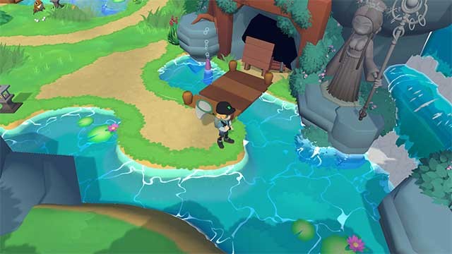 Trang bị lưới bắt ếch và học cách vung chính xác