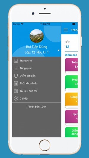 Ứng dụng Kết quả học tập học sinh cho iPhone