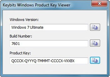 Keybits Windows Product Key Viewer