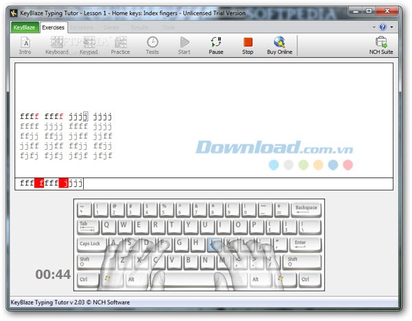 KeyBlaze Typing Tutor