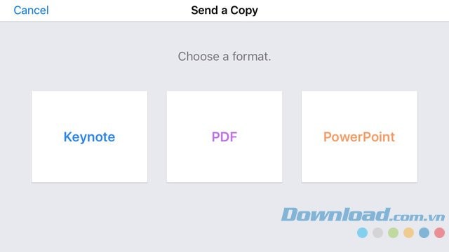 Xuất bài thuyết trình ra 3 định dạng