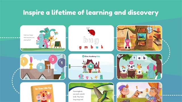 Khan Academy Kids sẽ tạo ra nguồn cảm hứng học tập và khám phá cho bé