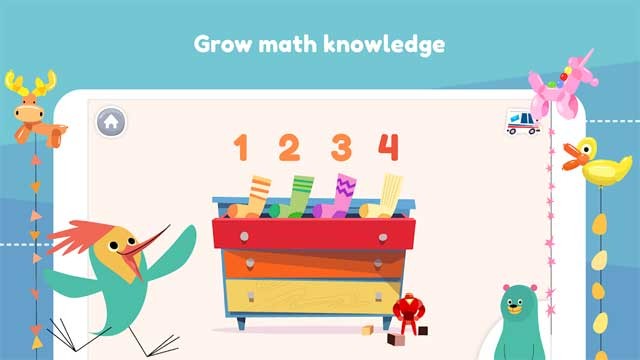 Khan Academy Kids for Android sẽ giúp bé làm quen với toán học