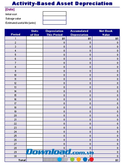 Khấu hao tài sản hoạt động