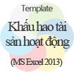 Khấu hao tài sản hoạt động: Mẫu khấu hao tài sản