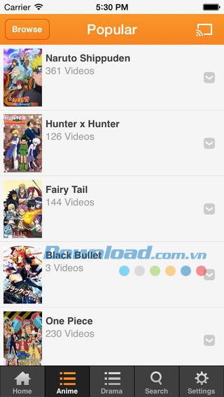 Crunchyroll cho iOS
