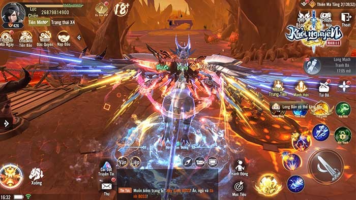 Tham gia vô số trận đấu khốc liệt liên server trong Khởi Nguyên Mobile