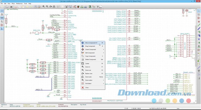 Giao diện phần mềm KidCad