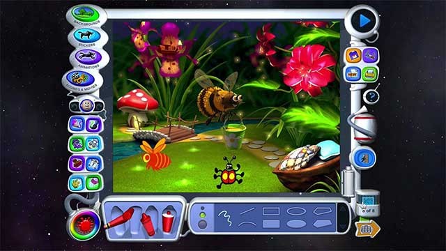 Các nhân vật và đồ vật được thiết kế sống động