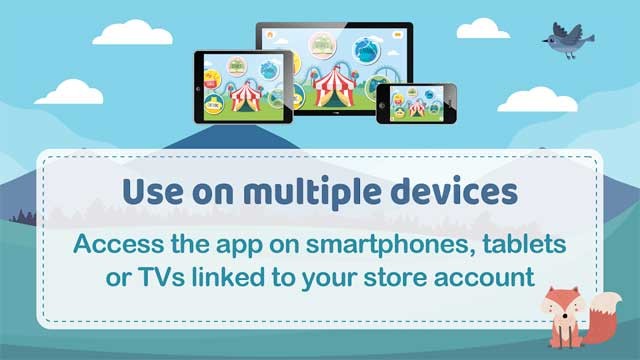 Người dùng có thể sử dụng kiddZtube trên nhiều thiết bị