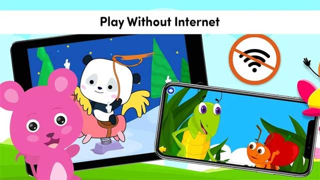 Ứng dụng KidloLand có thể hoạt động ngoại tuyến