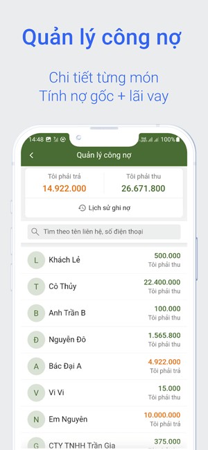 Quản lý công nợ