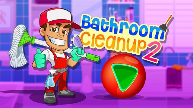 Kids Bathroom Clean up là game mô phỏng dọn nhà cho bé