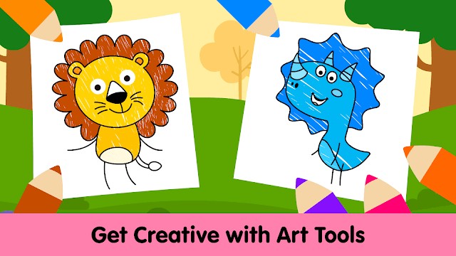 Sách tô màu Kids Coloring Pages & Book cho bé thỏa sức sáng tạo