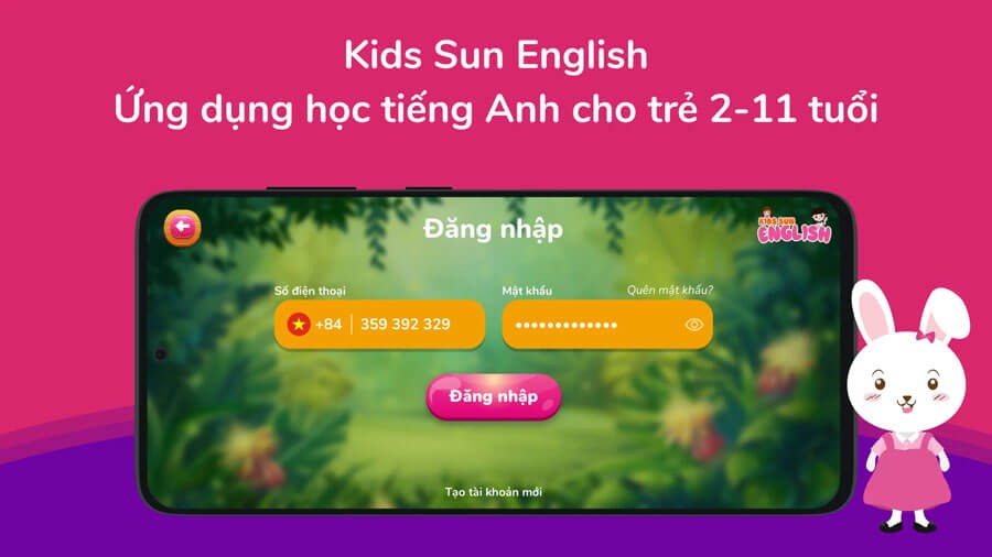 Ứng dụng học Tiếng Anh cho trẻ 2-11 tuổi