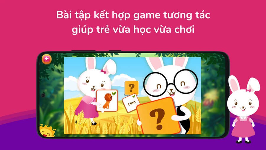 Bài tập kết hợp game tương tác giúp trẻ vừa học vừa chơi