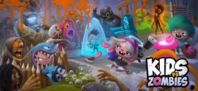 Tham gia các trận chiến PvP Battle Royale vui nhộn trong game Kids vs Zombies