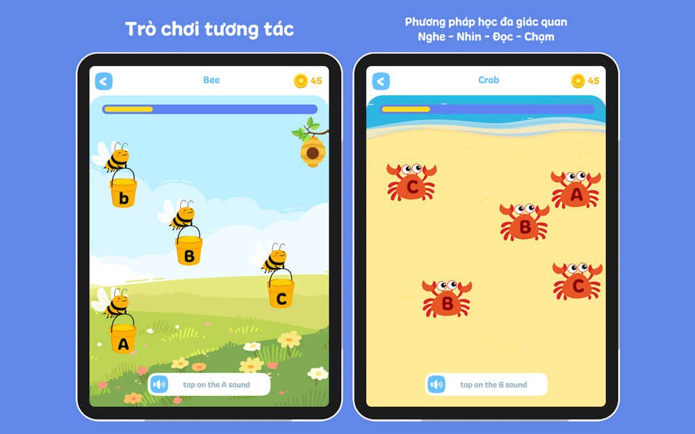 Kho trò chơi tương tác khổng lồ, bài tập luyện tập