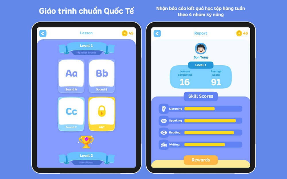 KidsUP English - Ứng dụng học Tiếng Anh chuẩn quốc tế