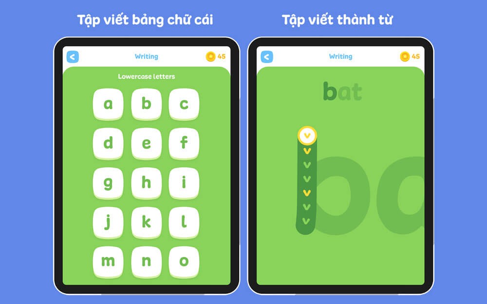 Hệ thống tập viết bảng chữ cái thông minh